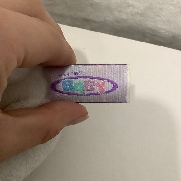 Mary Meyer Baby Lamb Plush Toy Cross Embroidery White 8"  Stuffed Animal - Picture 4 of 8